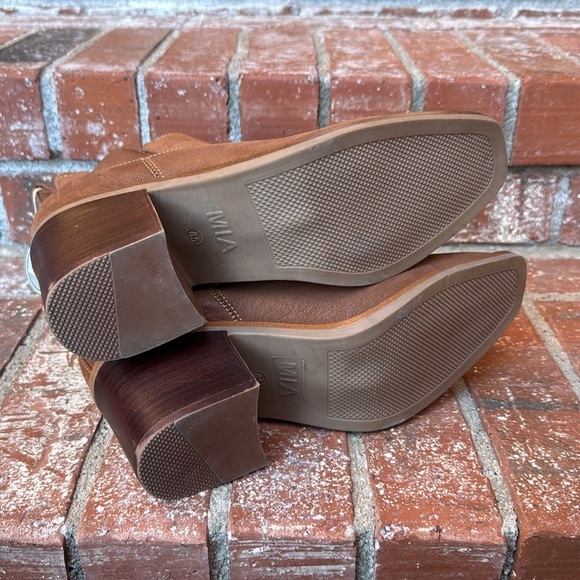 Mia Emersyn Pull On Brown Ankle Bootie Women's Size 8.5 - Picture 6 of 6